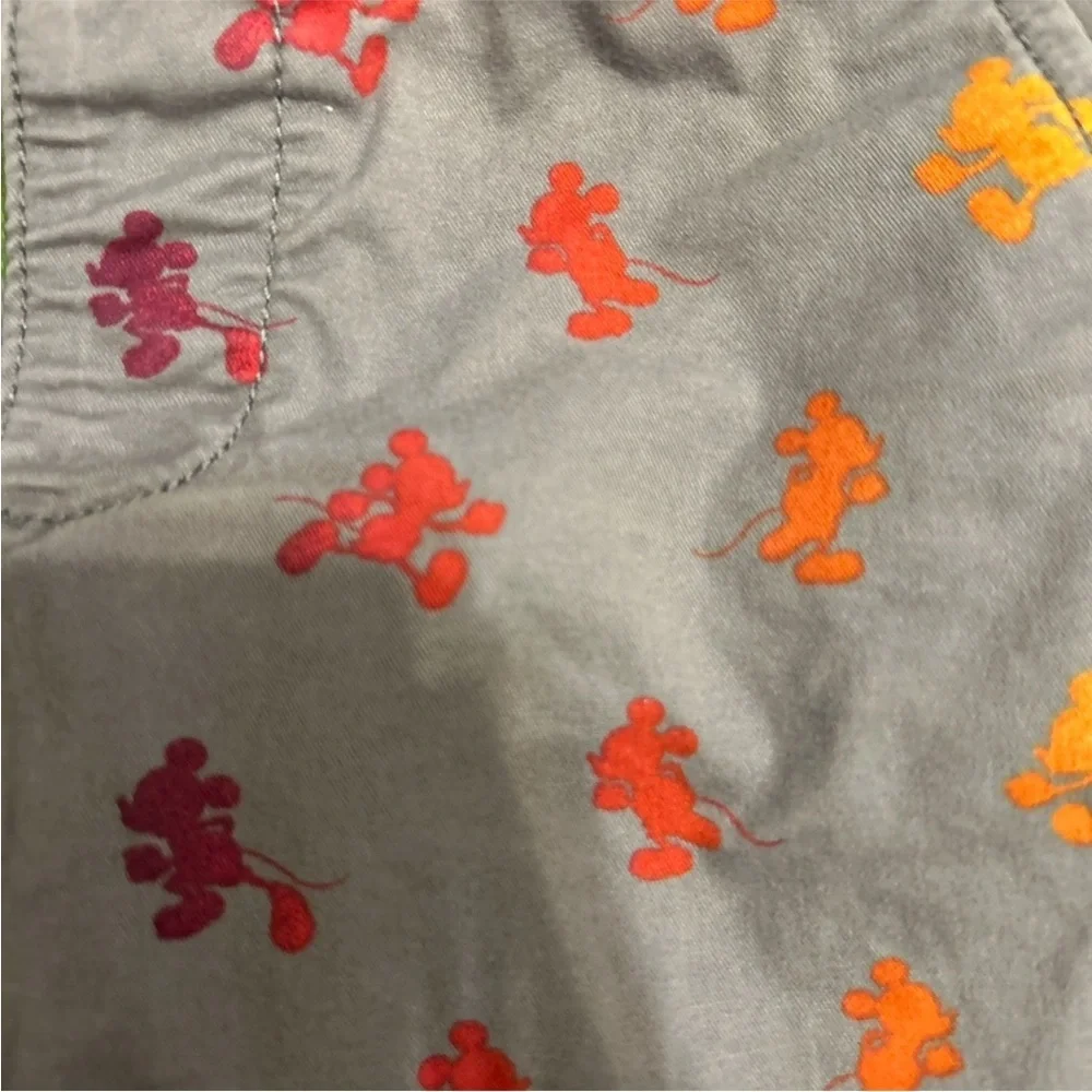 Baby GAP x Disney Mickey Mouse Print Boys Shorts Gray Size 3T Summer